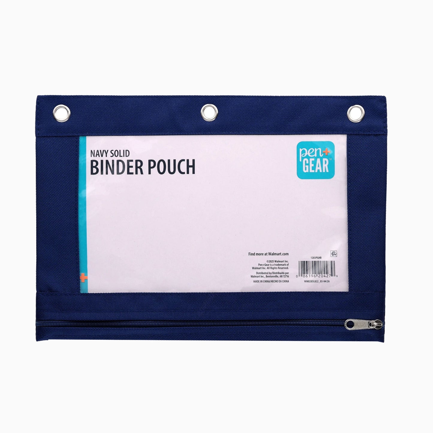Bolsa lapicera Pen+Gear, con orificios para carpeta