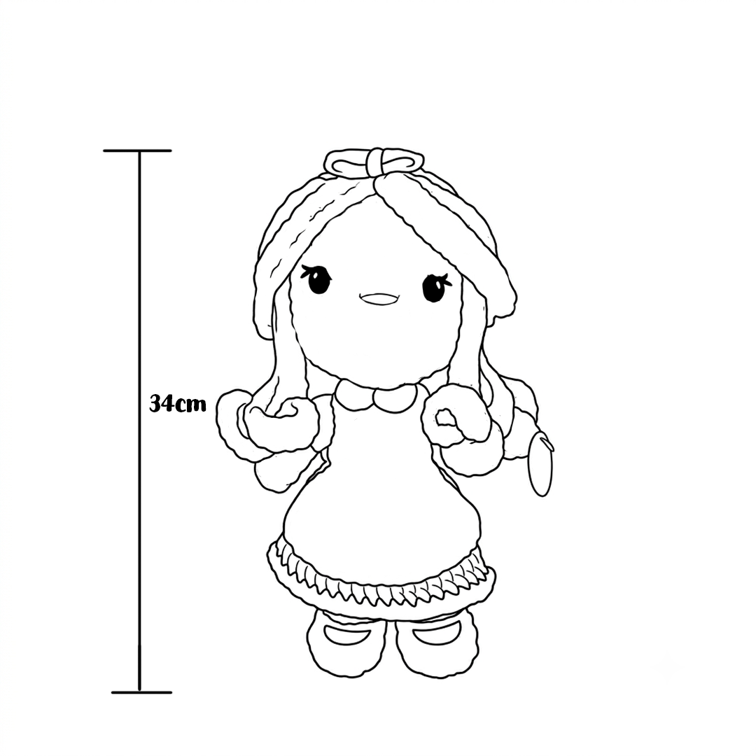 Peluche tejido inspirado en Alicia