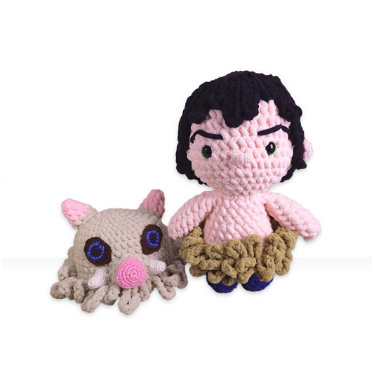 Peluche tejido a crochet de Inosuke