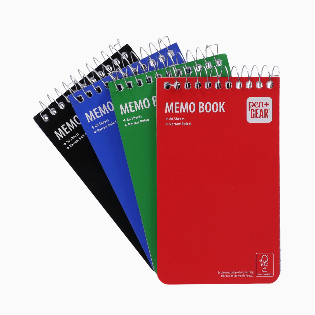 Libreta de notas Pen+Gear con espiral y papel rayado, 3 x 5 pulgadas, 80 hojas