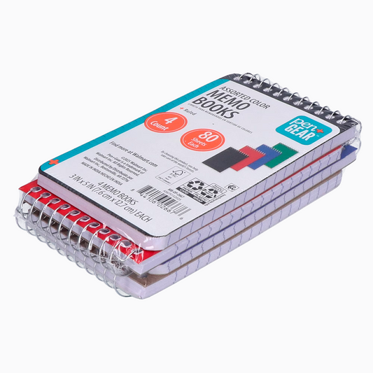 Libreta de notas Pen+Gear con espiral y papel rayado, 3 x 5 pulgadas, 80 hojas